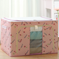 📦 Large-Capacity Stackable Storage Box – Steel-Frame Closet Organizer with Clear Window & Front Opening
