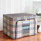 📦 Large-Capacity Stackable Storage Box – Steel-Frame Closet Organizer with Clear Window & Front Opening