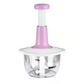 🥩🥕 Multi-Functional Press Chopper | Manual Vegetable & Meat Mincer with 3D Stainless Steel Blades