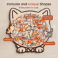 🐱🧩 Wooden Cat Stacking Puzzle – Colorful Animal Balance Game for Family Fun & Decor