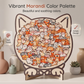 🐱🧩 Wooden Cat Stacking Puzzle – Colorful Animal Balance Game for Family Fun & Decor