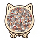 🐱🧩 Wooden Cat Stacking Puzzle – Colorful Animal Balance Game for Family Fun & Decor