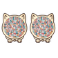 🐱🧩 Wooden Cat Stacking Puzzle – Colorful Animal Balance Game for Family Fun & Decor