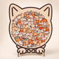 🐱🧩 Wooden Cat Stacking Puzzle – Colorful Animal Balance Game for Family Fun & Decor