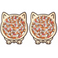🐱🧩 Wooden Cat Stacking Puzzle – Colorful Animal Balance Game for Family Fun & Decor