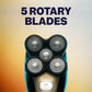 🪒⚡ Men's Multifunctional Electric Head Shaver – Floating Rotary Groomer with LCD Display
