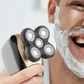🪒⚡ Men's Multifunctional Electric Head Shaver – Floating Rotary Groomer with LCD Display