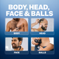 🪒⚡ Men's Multifunctional Electric Head Shaver – Floating Rotary Groomer with LCD Display