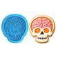 💀🎃 Halloween Mini 3D Cookie Cutter Set | One-Press Skull, Ghost & Pumpkin Embossing Molds