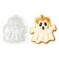 💀🎃 Halloween Mini 3D Cookie Cutter Set | One-Press Skull, Ghost & Pumpkin Embossing Molds