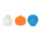 💀🎃 Halloween Mini 3D Cookie Cutter Set | One-Press Skull, Ghost & Pumpkin Embossing Molds