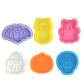 💀🎃 Halloween Mini 3D Cookie Cutter Set | One-Press Skull, Ghost & Pumpkin Embossing Molds