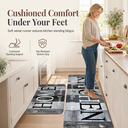 🛋️ Save 50%! 🧶 Non‑Slip Velvet Floor Mats – Crystal soft & grip‑secure ✨