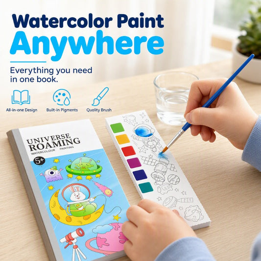 🖌️ Mini Watercolor Sketchbook for Kids – Creative Fun Anywhere ✨