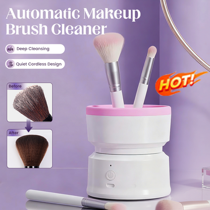 🧼💄 Automatic Makeup Brush Cleaner – 360° Electric Wash & Spin-Dry Beauty Brush Cleaner