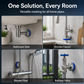 🧲 Magnetic Split Pipe Cover – No-Tool Decorative Ring for Faucets & Pipes ✨