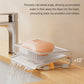 🧼💧 Self-Draining Soap Dish – Slanted Carbon Steel Soap Holder with Removable Drip Tray