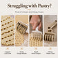 🥧✨ Stainless Steel Lattice Pastry Roller – One-Roll Dough Cutter for Pies, Pastries & Decorative Crusts