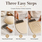 🥧✨ Stainless Steel Lattice Pastry Roller – One-Roll Dough Cutter for Pies, Pastries & Decorative Crusts