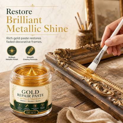 ✨🖌️ Gold Metallic Refinishing Repair Paste — Covers Scratches, Chips & Fading 💛