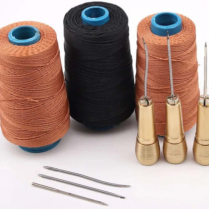 ✨ 5PCS Leather Sewing Awl Kit – High-Strength Steel & Copper Handle 🪡