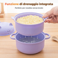 🐷🍜 1300ml Microwave Ramen Bowl – Built-In Strainer & Cute Pig Lid