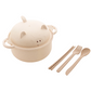 🐷🍜 1300ml Microwave Ramen Bowl – Built-In Strainer & Cute Pig Lid