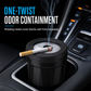 🚗✨ Sealed Car Ashtray with Twist Lid – Keep Ash Contained & Cabin Tidier