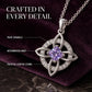 ☘️ Celtic Knot Birthstone Necklace – Elegant & Adjustable for Everyday & Special Occasions