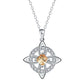 ☘️ Celtic Knot Birthstone Necklace – Elegant & Adjustable for Everyday & Special Occasions