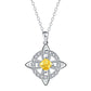 ☘️ Celtic Knot Birthstone Necklace – Elegant & Adjustable for Everyday & Special Occasions