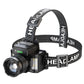 🔦👋 Rechargeable LED Headlamp – Wave Sensor Control & Adjustable Focus