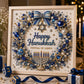 🕎✨ DIY Hanukkah Pearl Art Kit – Shimmering Menorah Art with Wood Frame