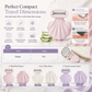 🐚✨ Portable Shell-Shaped Women's Razor – Aloe Glide Strip for Smooth Shaving