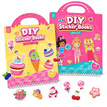 🧸✨ Reusable Sticker Activity Book – Screen-Free Creative Play for Kids