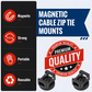 🧲🔌 Heavy-Duty Magnetic Cable Tie Mounts – No-Drill Cable Organization