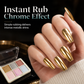 💅✨ 6-Color Solid Chrome Nail Powder – Rub-On Metallic Mirror Effect