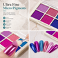 💅✨ 6-Color Solid Chrome Nail Powder – Rub-On Metallic Mirror Effect
