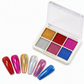 💅✨ 6-Color Solid Chrome Nail Powder – Rub-On Metallic Mirror Effect