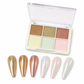 💅✨ 6-Color Solid Chrome Nail Powder – Rub-On Metallic Mirror Effect