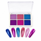 💅✨ 6-Color Solid Chrome Nail Powder – Rub-On Metallic Mirror Effect