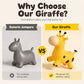 🦒🎵 Musical Giraffe Bouncy Hopper – Inflatable Ride-On Fun for Kids