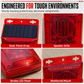 🚨☀️ Solar Outdoor Wildlife Alarm – Sound & Flash Deterrent for Gardens & Crops