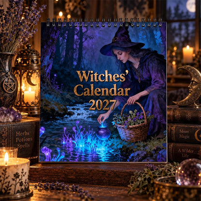 🔮🌙 Mystical Witches 2027 Wall Calendar – 12 Months of Witchy Fantasy Art