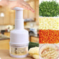 🧄🔪 Stainless Steel Press Chopper – Quick Cutting for Garlic, Ginger & More