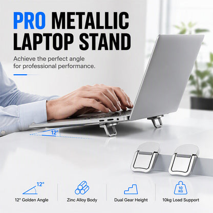 💻✨ Foldable Laptop Cooling Stand – Compact Risers for Better Angle & Airflow