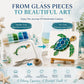 🌊✨ DIY Sea Glass Mosaic Art Kit – Create Your Own Ocean-Inspired Decor