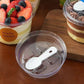 🍨✨ Portable Dessert Cup Set – Clear Cups with Lids & Built-In Spoons