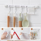 🪝✨ No-Drill Sliding Track Hooks – Adjustable Kitchen & Bathroom Organizer
