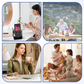 📱🔊 4-in-1 Wireless Induction Speaker Stand – 360° Rotating Phone Holder
